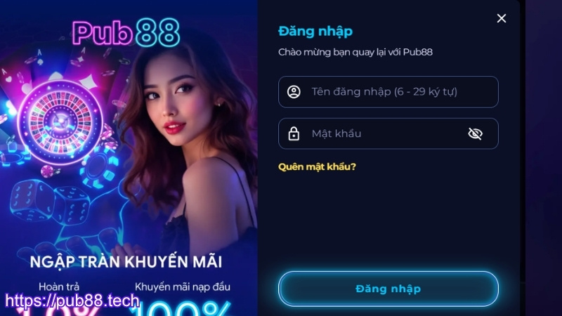 Hướng dẫn đăng nhập PUB88 an toàn và đúng cách