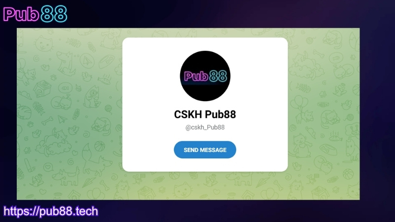 Liên hệ PUB88 qua telegram