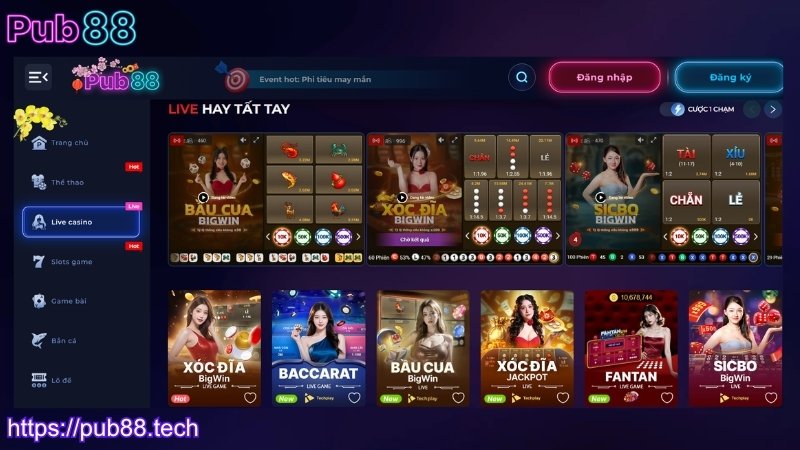 Mẹo chơi live casino PUB88 hiệu quả cho tân thủ