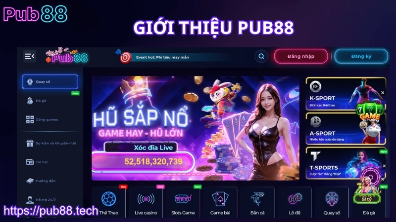 thông tin tổng quan giới thiệu PUB88