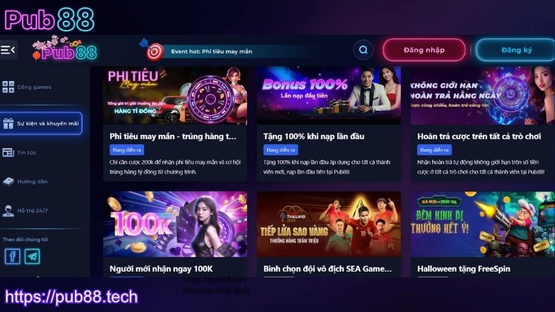 Top các ưu đãi hot tại nhà cái PUB88